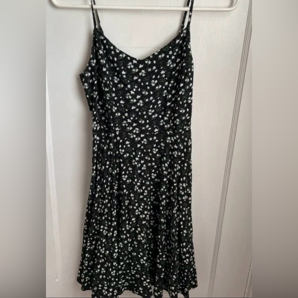 Old Navy black floral dress